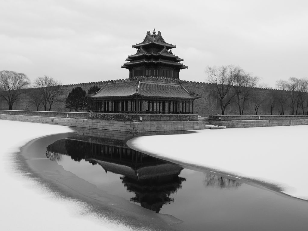角楼冬雪