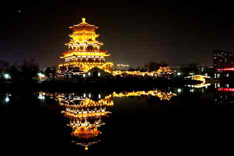 古南池夜色