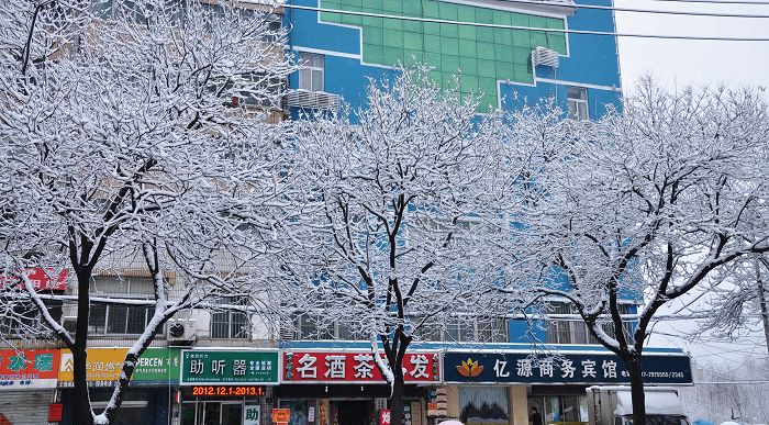 春雪如花，雪景如画