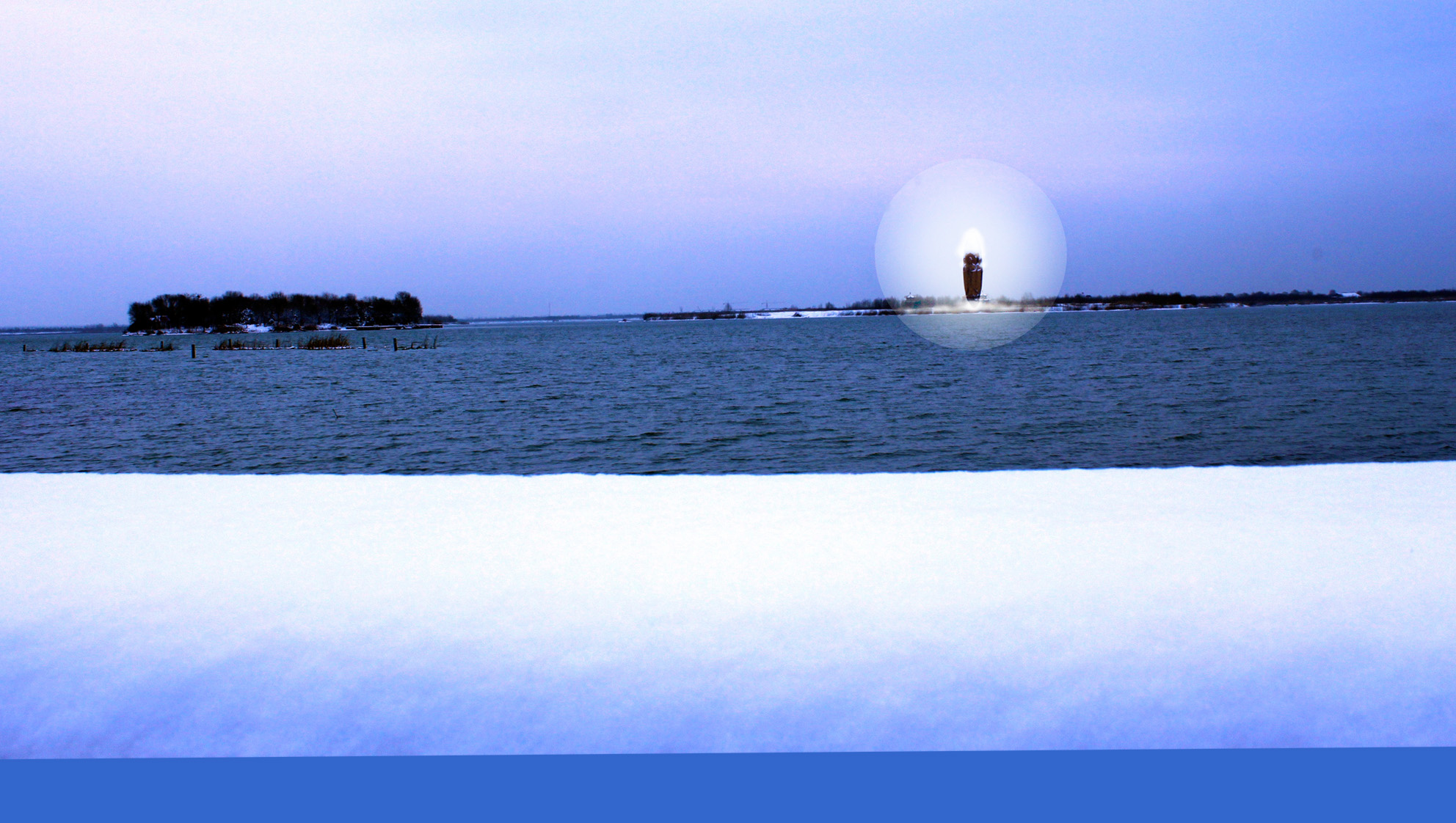 雪中北湖