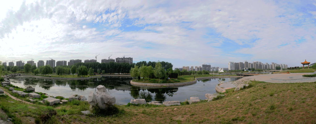 《夏日唐王河》（全景图）摄影：王宪金（邹城）