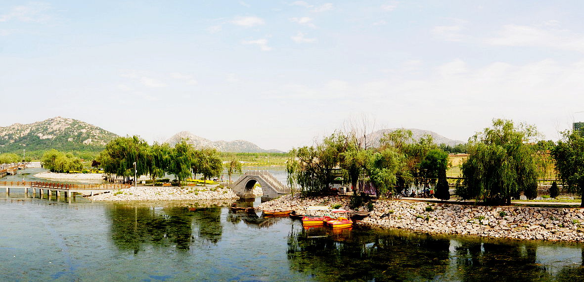 《景色迷人唐王湖》（全景）摄影：王宪金