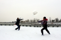 北湖雪仗