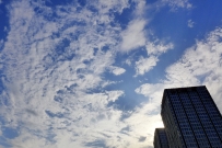 城市的上空