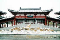 雪降少陵祠