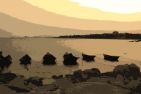 大海边